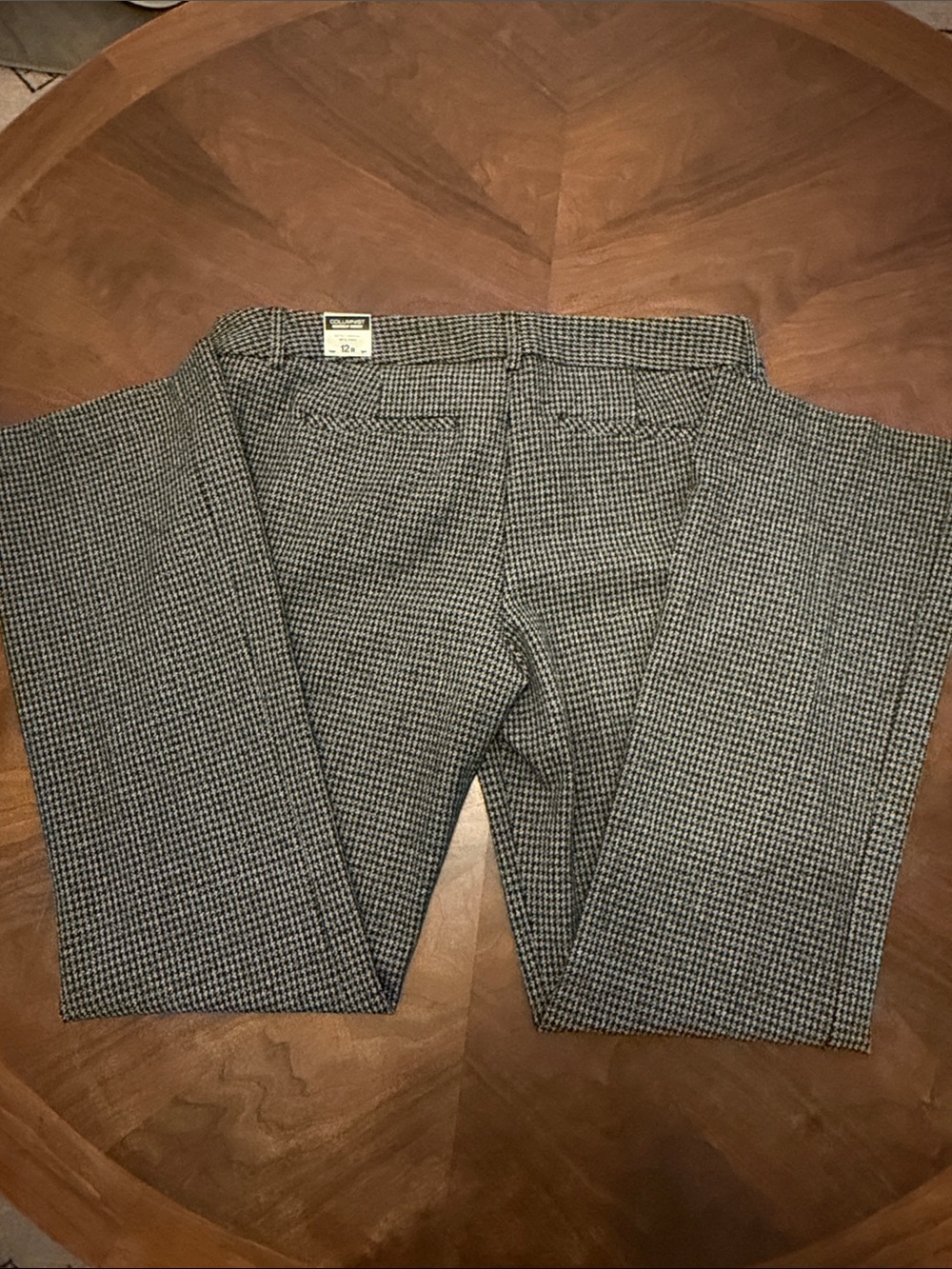 Women’s Black & White Houndstooth Dress Pants - Picture 6 of 7